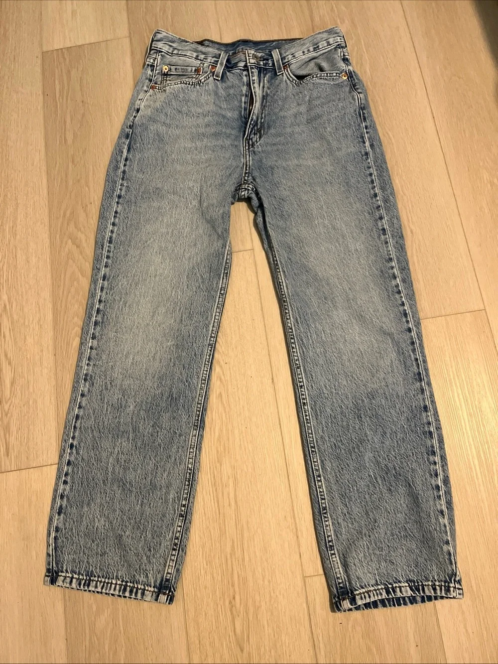 Levi's Men's Light Blue Straight Leg Jeans Size 29/30